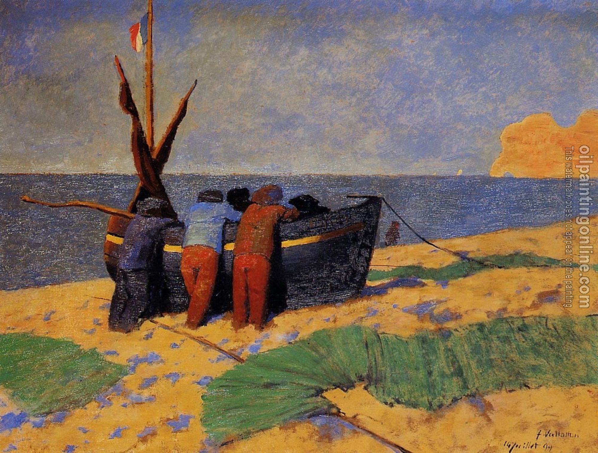 Felix Vallotton - The Fourteenth of July at Etretat